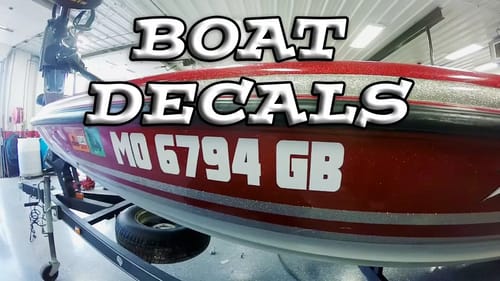 Removing BOAT Decals With Heat Gun - Applying NEW Decals