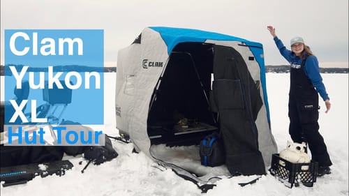 Ice Shelter Tour! Clam Yukon XL Thermal Flip Over