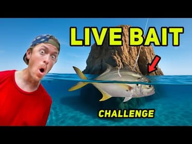Fishing GIANT LIVE BAITS in UNDERWATER MOUNTAINS!
