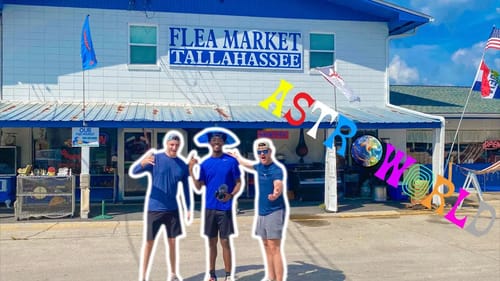 LOOKING FOR FISHING TACKLE AT THE FLEA MARKET VLOG (TRAVIS SCOTT BURGER REVIEW)
