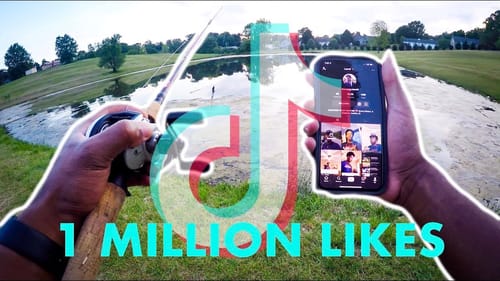 FISHING WHILE HITTING 1 MILLION LIKES ON TIK TOK