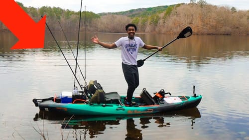 FIRST Fishing Trip On My NEW KAYAK (EXPLORING NEW LAKE)