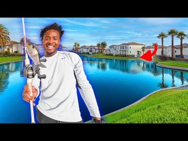 Urban Pond Fishing: Unexpected Giant Bass in Residential Neighborhoods