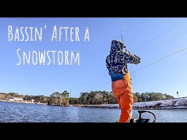 Cold Water BASS FISHING After RARE SNOWSTORM!!! || Lake Gaston