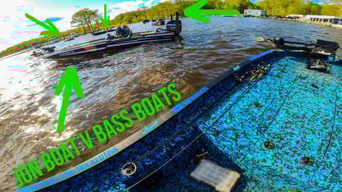 Fishing A Tournament in my JON Boat vs BASS Boats || First Tuesday Nighter Of The Year!