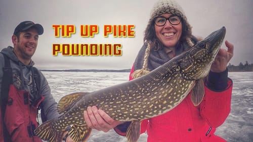 Tip Up Ice Fishing Tricks for Pike - LOTS OF FISH CATCHES