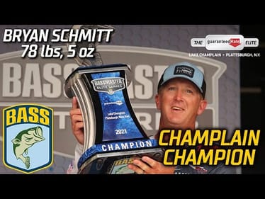Bryan Schmitt wins Bassmaster Elite at Lake Champlain (78 lbs, 5 oz)