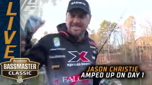 CLASSIC: Jason Christie amped up with a good bite to start the day