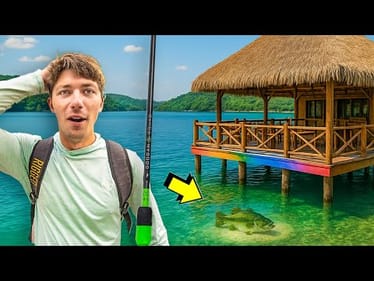 FISHING Under A RESTAURANT For Big CLEAR WATER BASS!