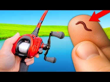 World's Smallest vs Biggest Worm Fishing Challenge