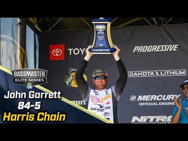 John Garrett wins 2024 Bassmaster Elite at Harris Chain of Lakes with 84 pounds, 5 ounces