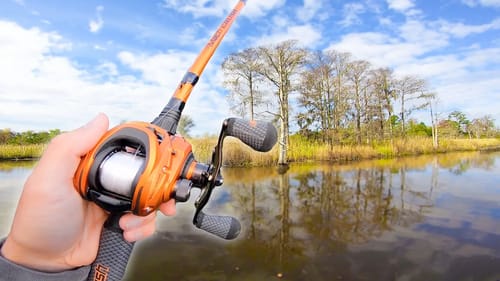 Catching GIANT Bass in HIDDEN Creeks (River Fishing)