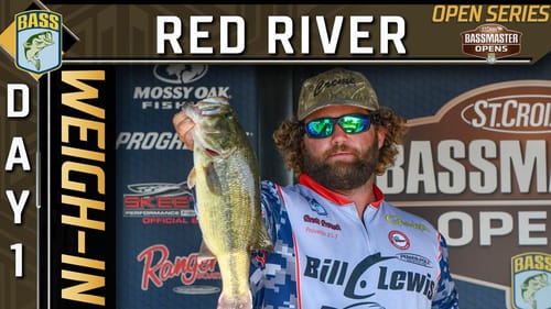 Weigh-in: Day 1 at the Red River (2022 Bassmaster Opens)