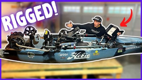 Fully RIGGED Hobie Pro Angler With Garmin Panoptix!