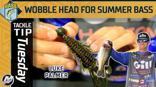 Fishing a wobble head with soft plastics in the summer