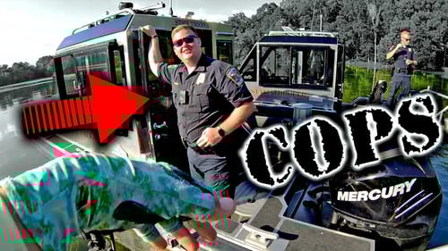 STOPPED by the COPS while Bass Fishing