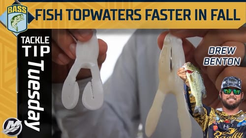 Fish Fall Topwaters FASTER than you think with Drew Benton