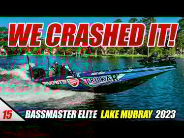 We CRASHED It! $3k GONE... - 2023 Bassmaster Elite Lake Murray (Practice) - UFB S3 E15