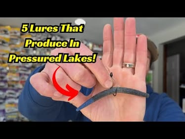Excel Fishing Heavily Pressured Lakes With These Fishing Lures!