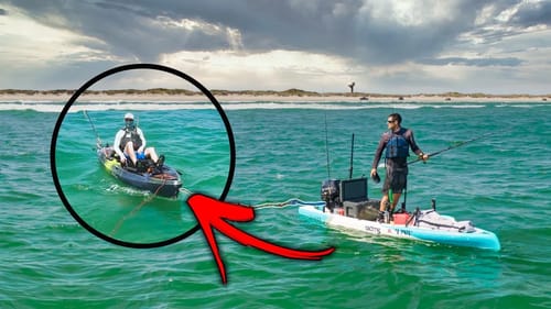 towed kayaker from the beach and he LITERALLY took all my fish