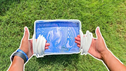 HYDRO DIPPING MY CUSTOM STICKBAITS! ( FT. WATERMELON  CHALLENGE)