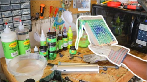 MAKING FATHERS DAY SOFT PLASTICS!!!