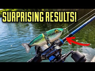 My HAND CARVED Glide Bait ACTUALLY Worked!