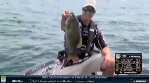 Chris Johnston's acrobatic smallmouth catch!