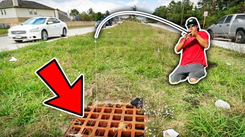 SEWER Fishing for Big Fish! We Found the Honey Hole!!!
