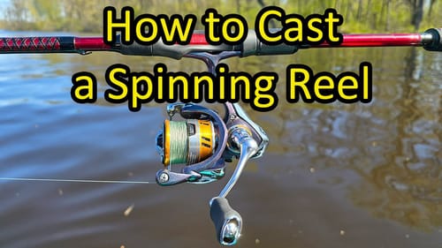 How to Cast a Spinning Reel - Open Faced Fishing Reel