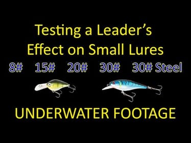 Does a Heavy Leader Kill Your Fishing Lure Action? - Underwater Test