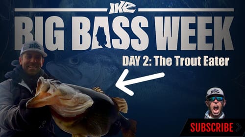 Big Bass Day 2! The Trout Eater!