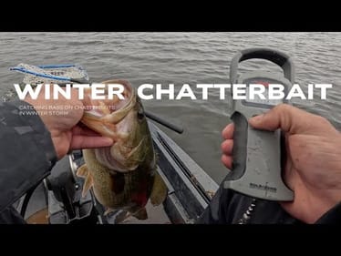 CATCHING CHATTERBAIT BASS IN A WINTER STORM