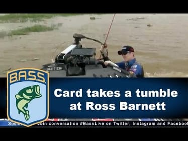 Brandon Card falls into Ross Barnett