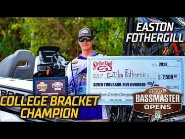 Easton Fothergill wins the 2023 Bassmaster College Classic Bracket at Milford Lake