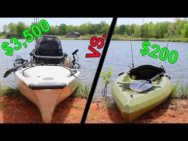 Cheap Kayak VS. Expensive Kayak -- Fishing CHALLENGE