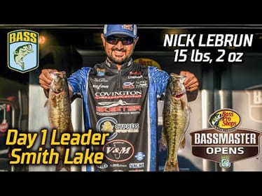 Nick LeBrun leads Day 1 of Basspro.com OPEN at Smith Lake with 15 pounds, 2 ounces