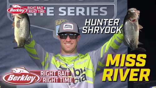 Berkley Right Bait at the Right Time for Hunter Shryock at the Mississippi River