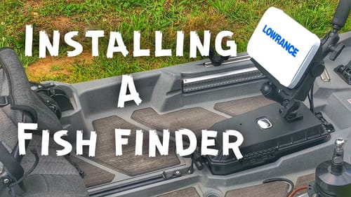 Mounting a Fish Finder on a Fishing Kayak - Bonafide SS127 Dry Pod