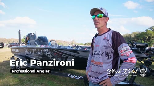 Black Label Marine Group presents MLF Pro Eric Panzironi with New Caymas Bass Boat