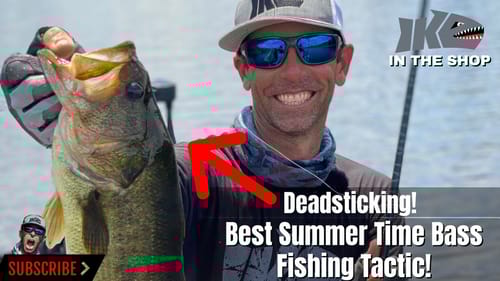 Best Summertime Bass Fishing Tactic! Deadsticking!