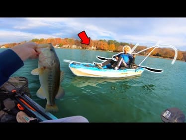Fishing For AGGRESSIVE Schooling WINTER BASS! (Kayak Fishing)