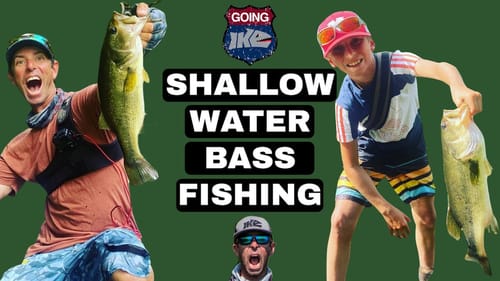 Shallow Water Creek Fishing For Big Bass!