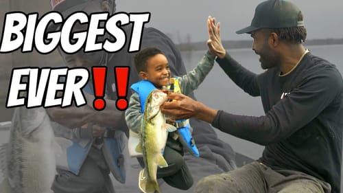 Personal Best ALERT!!!! - BIG BASS ON PUSH BUTTON FISHING ROD