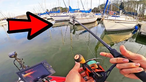Fishing DOCKS for CRAPPIE in the SPRING! (Cork and Minnow)