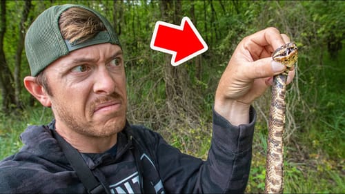 Bank Fishing around Venomous Snakes! (Almost Bite)