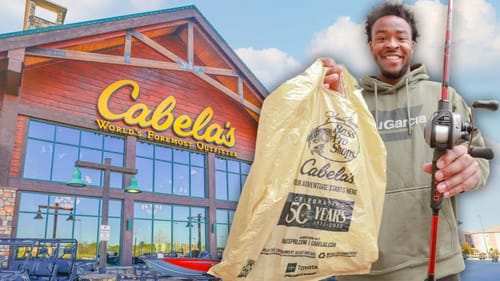 $20 Cabelas Bass Fishing Challenge (Best Lures For Spring)