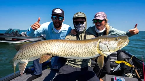 MONSTER musky with my NEW boat!! - New Personal Best Achieved!
