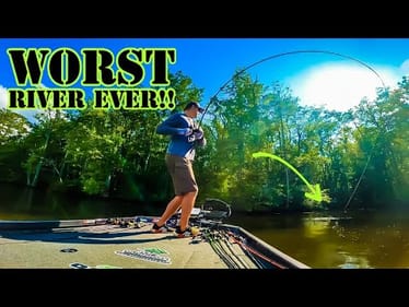 Fishing a BASS TOURNAMENT On the WORST River In AMERICA