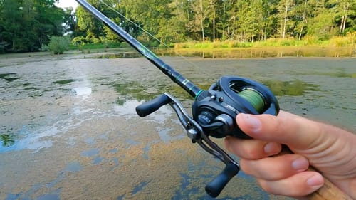 Fishing a Big Bass Georgia Farm Pond